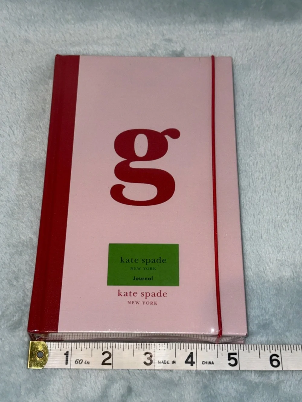 kate spade Pink and Red 'g' Hardcover Journal